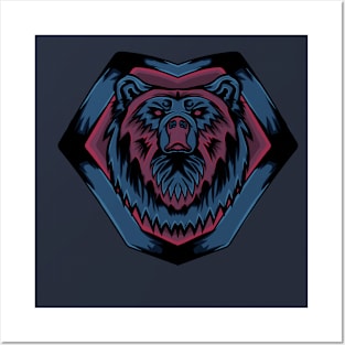 Bear Illustration Posters and Art